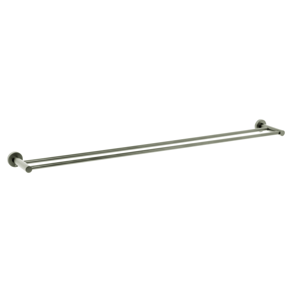 Johnson Suisse Venezia Double Towel Rail 900mm - Brushed Nickel