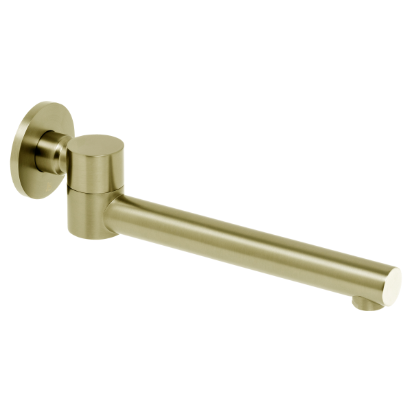 Johnson Suisse Venezia Swivel Bath Spout - Brushed Brass