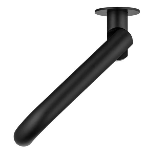 Bella Vista Mica Swivel Bath Spout – Curved, Black image