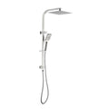 Bella Vista Cresta Square Dual Shower Rail - Brushed Nickel