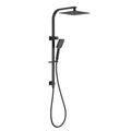 Bella Vista Cresta Square Dual Shower Rail - Matte Black