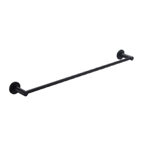 Bella Vista Mica 600mm Single Towel Rail - Matte Black