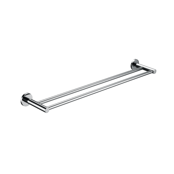 Bella Vista Mica 800mm Double Towel Rail - Chrome