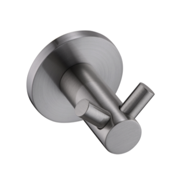 Bella Vista Mica Double Robe Hook - Brushed Nickel