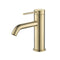 Bella Vista Mica Basin Mixer Curved Spout - French Gold