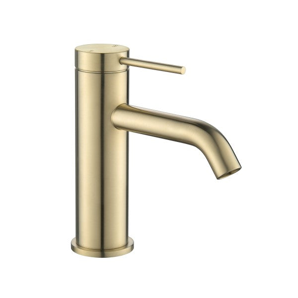 Bella Vista Mica Basin Mixer Curved Spout - French Gold