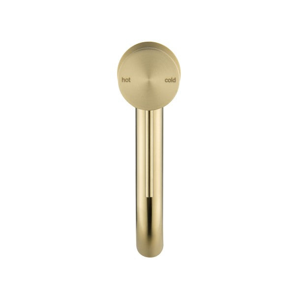Bella Vista Mica Basin Mixer Curved Spout - French Gold