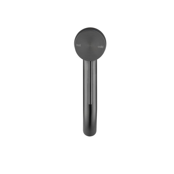Bella Vista Mica Basin Mixer Curved Spout - Gunmetal