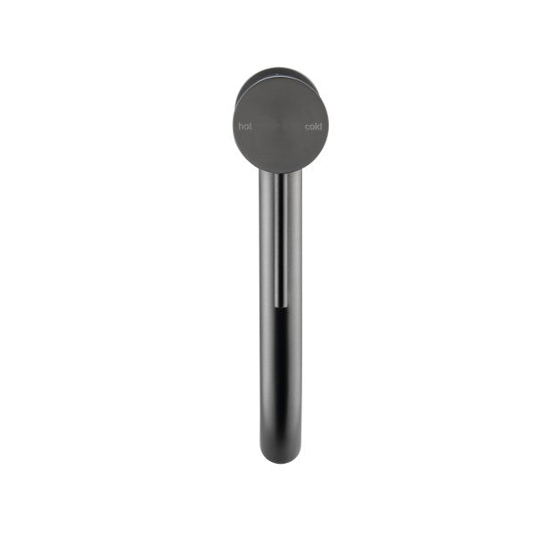 Bella Vista Mica Tall Basin Mixer Curved Spout - Gunmetal
