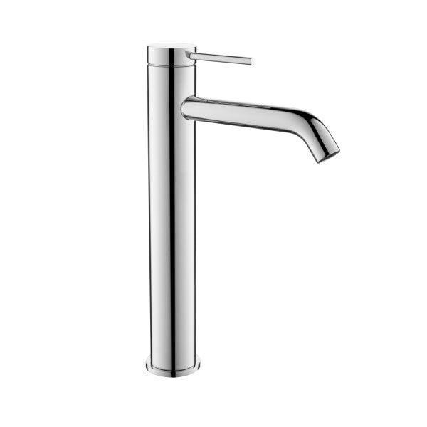 Bella Vista Mica Tall Basin Mixer Curved Spout - Chrome