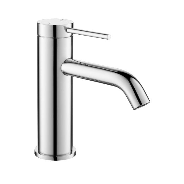 Bella Vista Mica Basin Mixer Curved Spout - Chrome