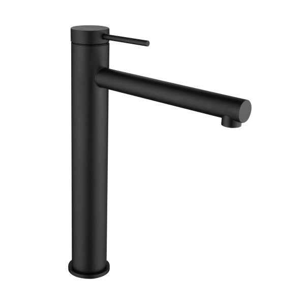 Bella Vista Mica Tall Basin Mixer Straight Spout - Matte Black