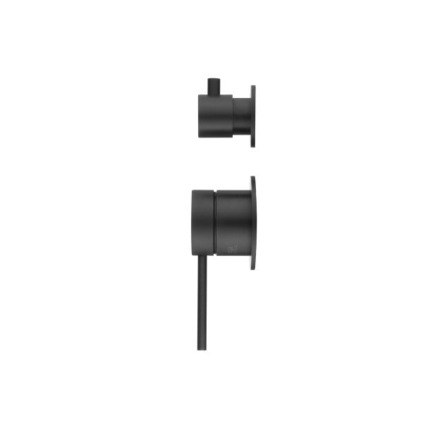 Bella Vista Mica Shower Mixer with Diverter - Matte Black  (Separate Backplate)