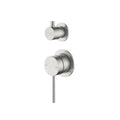 Bella Vista Mica Shower Mixer with Diverter - Brushed Nickel (Seperate Backplate)