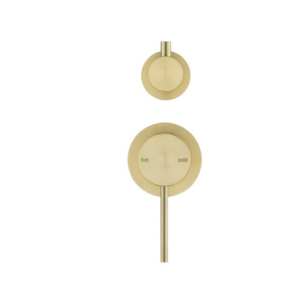 Bella Vista Mica Shower Mixer with Diverter - French Gold (Separate Backplate)