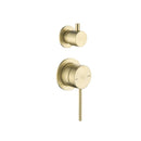 Bella Vista Mica Shower Mixer with Diverter - French Gold (Seperate Backplate)