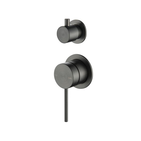 Bella Vista Mica Shower Mixer with Diverter - Gunmetal (Seperate Backplate)