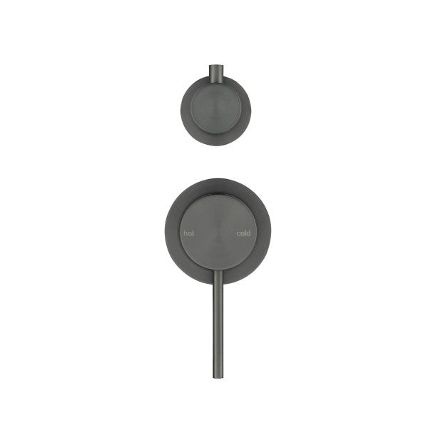 Bella Vista Mica Shower Mixer with Diverter - Gunmetal (Seperate Backplate)