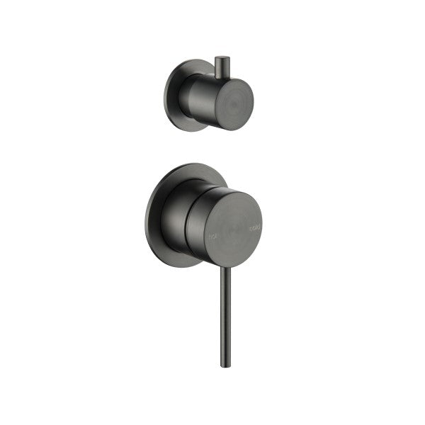 Bella Vista Mica Shower Mixer with Diverter - Gunmetal (Seperate Backplate)