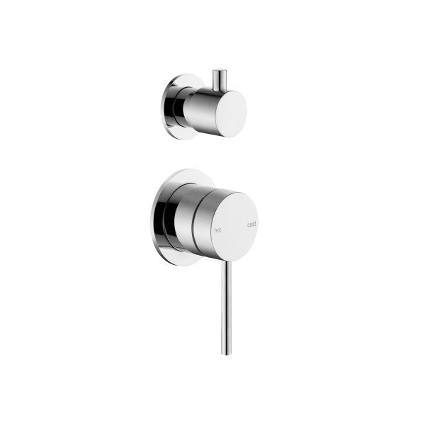 Bella Vista Mica Shower Mixer with Diverter - Chrome (Seperate Backplate)