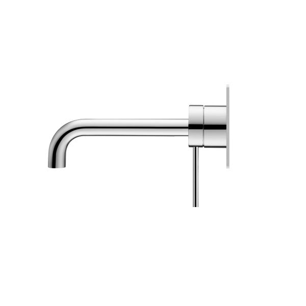 Bella Vista Mica Wall 180mm Basin / Bath Mixer Curved Spout - Chrome