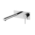 Bella Vista Mica Wall 180mm Basin / Bath Mixer Straight Spout - Chrome