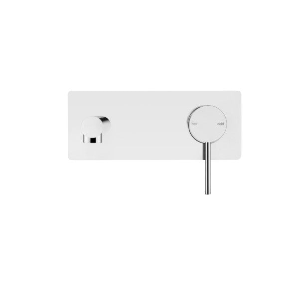Bella Vista Mica Wall 180mm Basin / Bath Mixer Straight Spout - Chrome