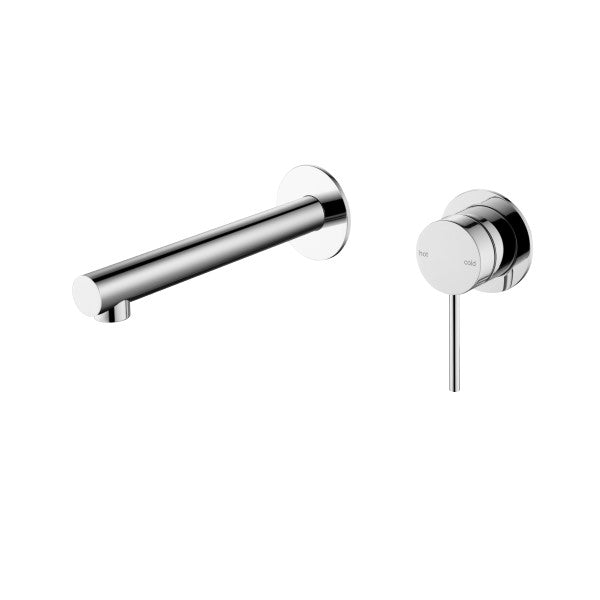 Bella Vista Mica Wall 180mm Basin / Bath Mixer Straight Spout - Chrome (Seperate Backplate)