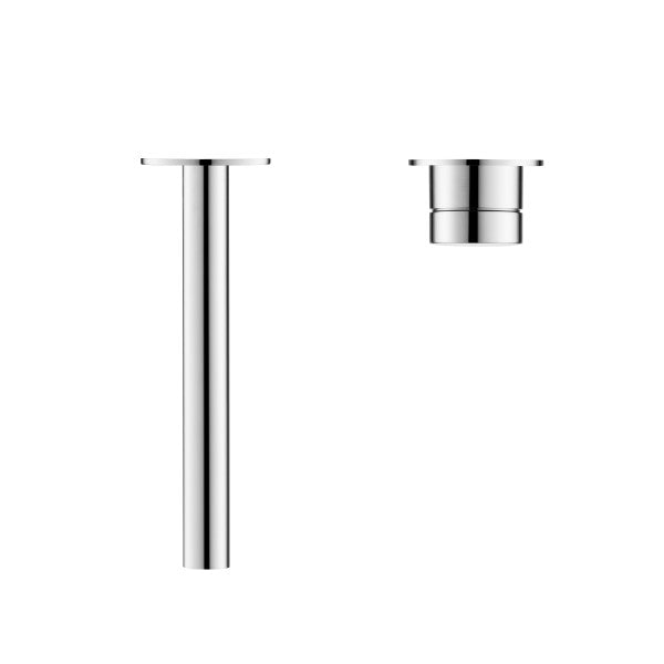 Bella Vista Mica Wall 180mm Basin / Bath Mixer Straight Spout - Chrome (Seperate Backplate)