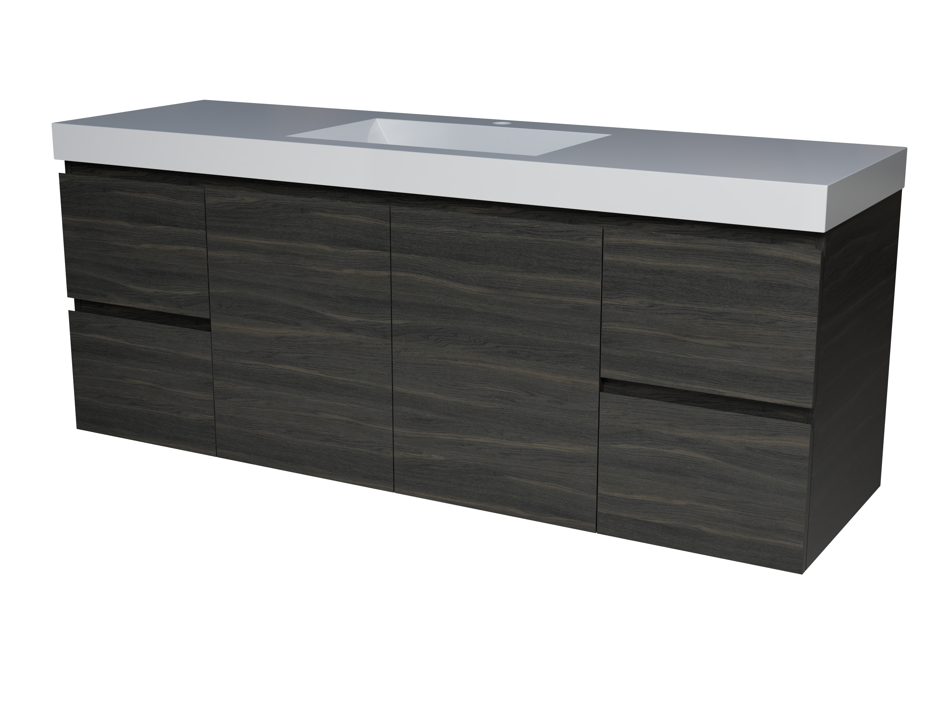 Carlo Vanity 1500mm Centre Bowl 70mm Grand Top Wall Hung