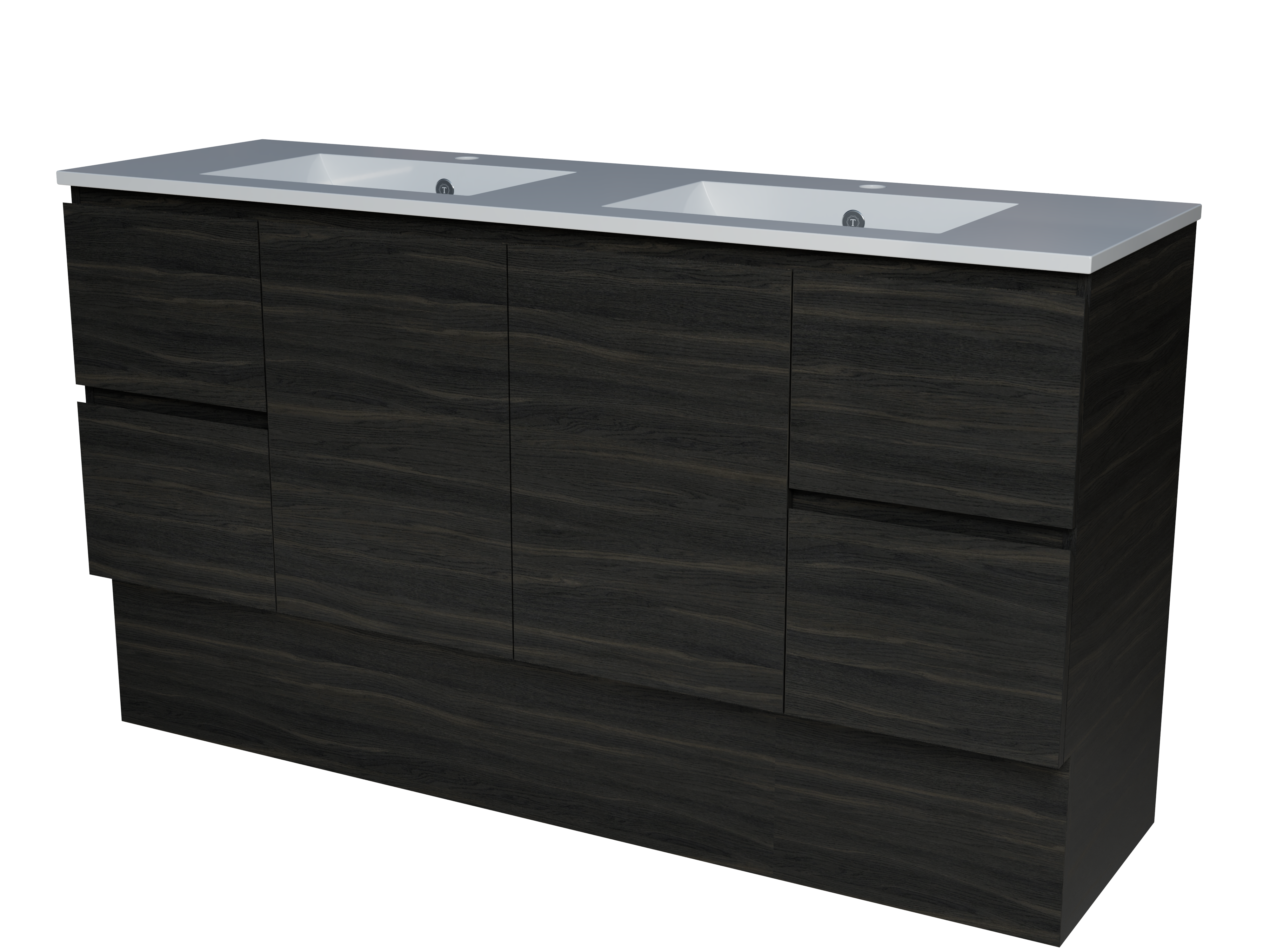 Carlo Vanity 1500mm Double Bowl Alpha Top Floor standing