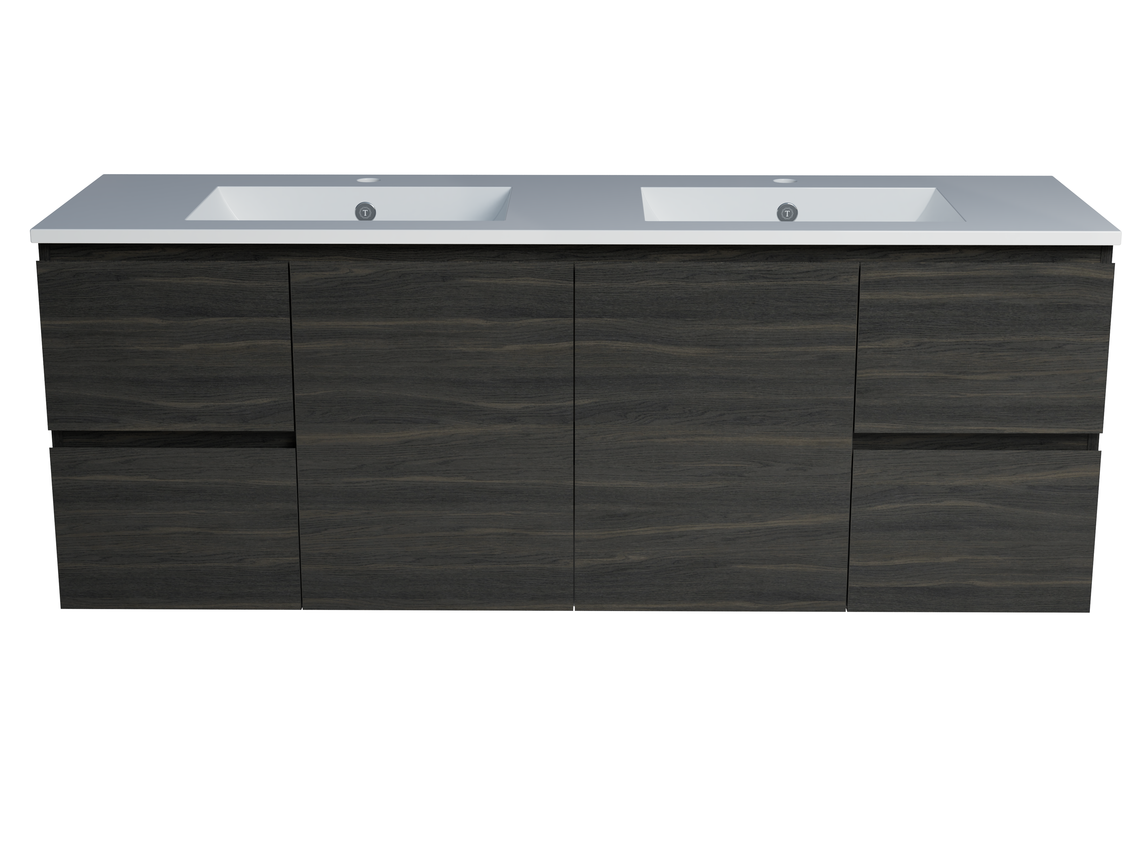 Carlo Vanity 1500mm Double Bowl Alpha Top Wall Hung