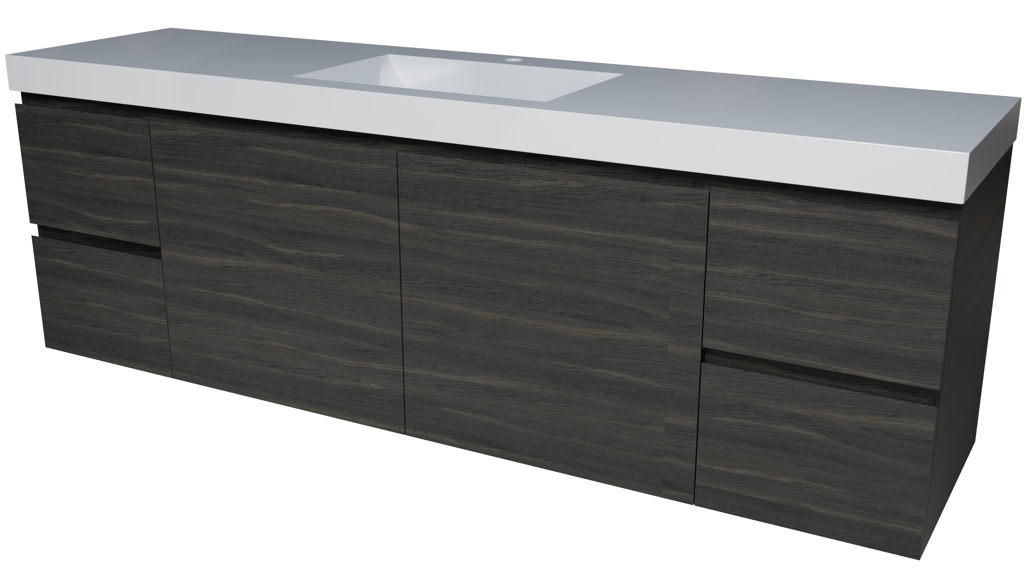 Carlo Vanity 1800mm Centre Bowl 70mm Grand Top Wall Hung