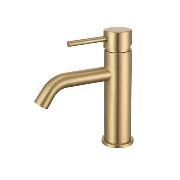Artline Cold Start Basin Mixer, Brushed Gold