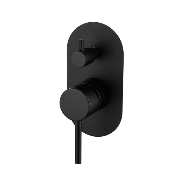 Artline Shower Mixer with Diverter, Matte Black