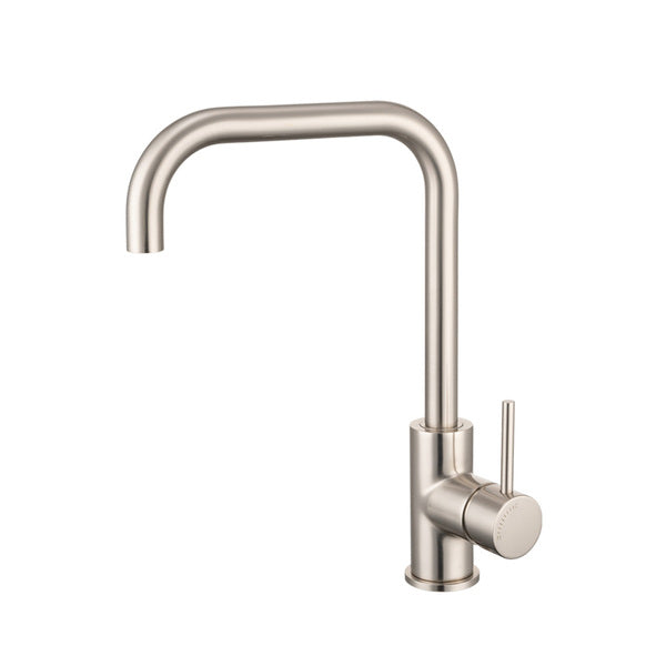 Artline Cold Start Square Neck Sink Mixer, Brushed Nickel