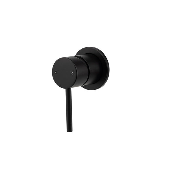 Artline Shower Mixer 60mm Backplate, Matte Black