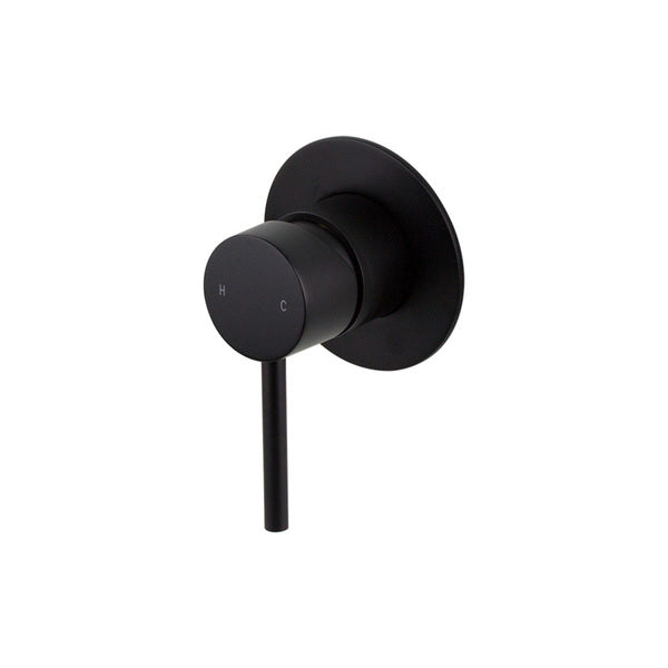 Artline Shower Mixer 80mm Backplate, Matte Black