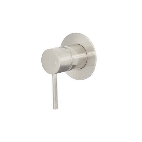 Artline Shower Mixer 80mm Backplate, Brushed Nickel