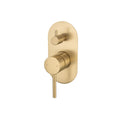 Artline Shower Mixer with Diverter, Brushed Gold