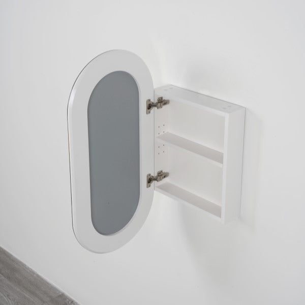 Bubble Mirrored Pill Shaving Cabinet - 450mm
