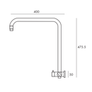 Tiffany Round Mini Overhead and Handshower Combination Shower