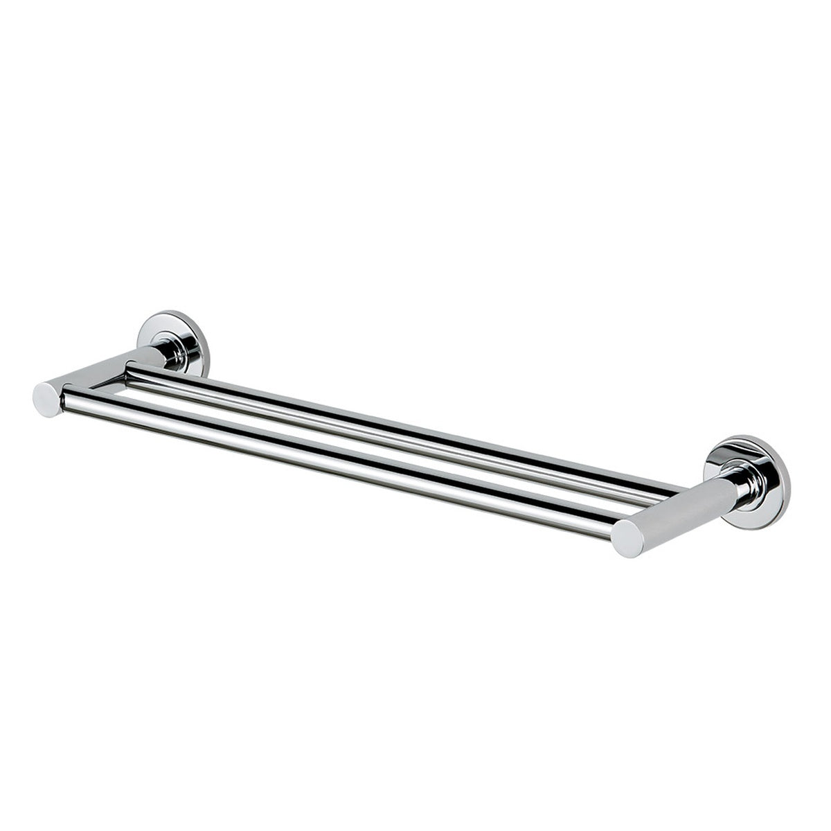 Master Rail 450mm Chrome Double Towel Rail