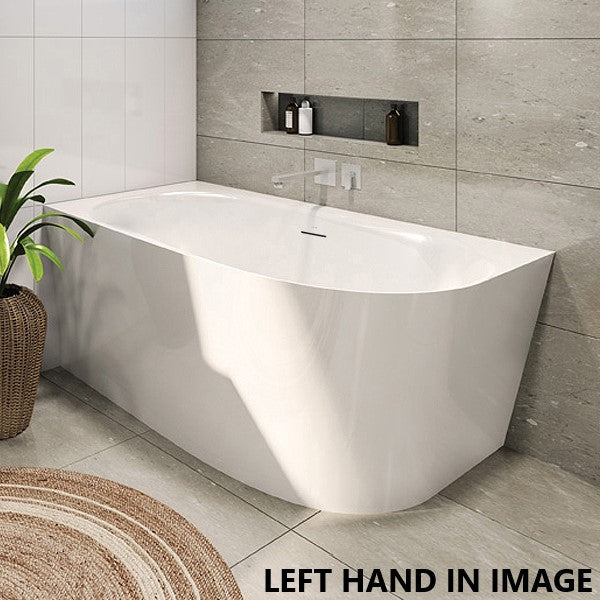 Decina Natalia Freestanding Corner Bath 1500mm, White