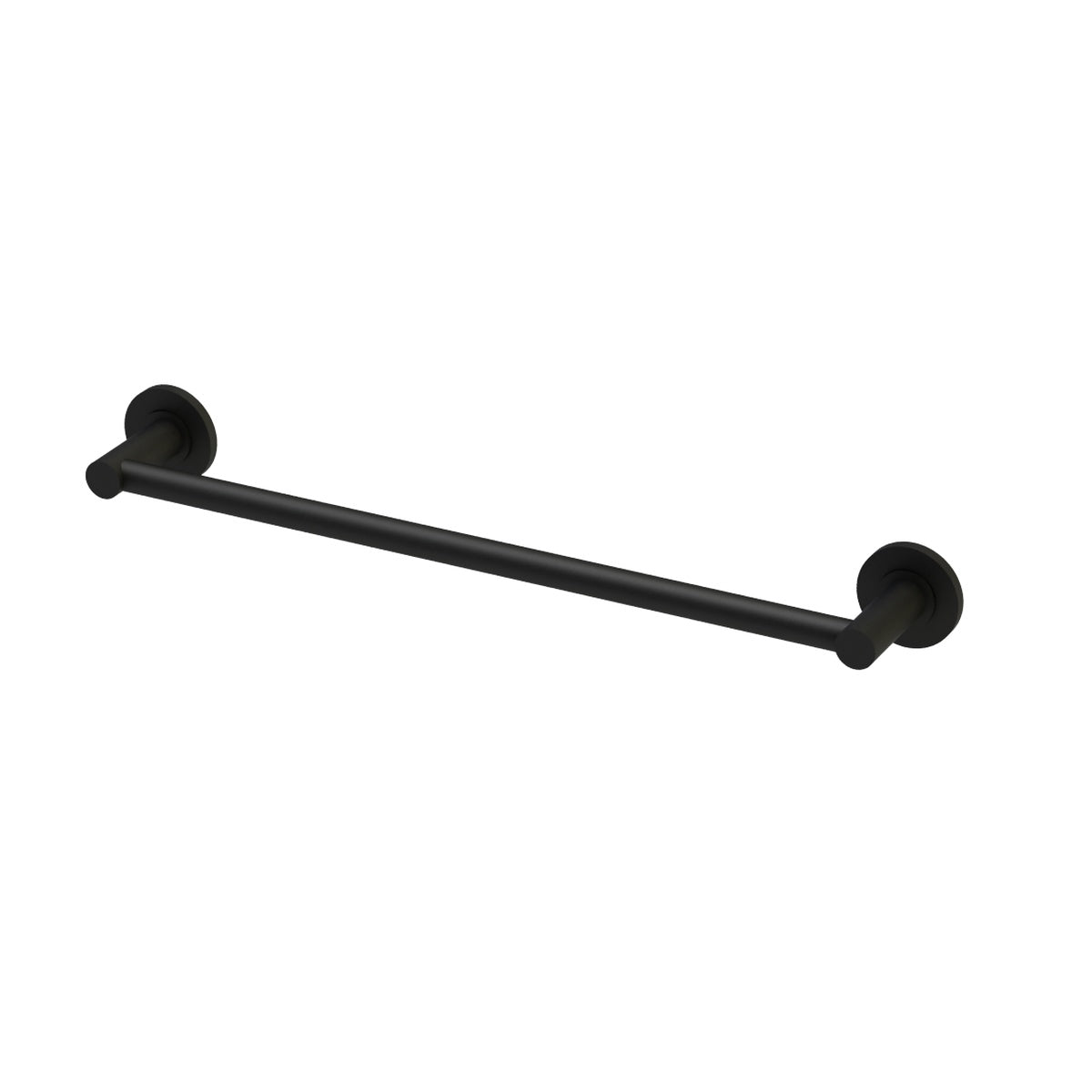 Master Rail 300mm Matte Black Single Towel Rail