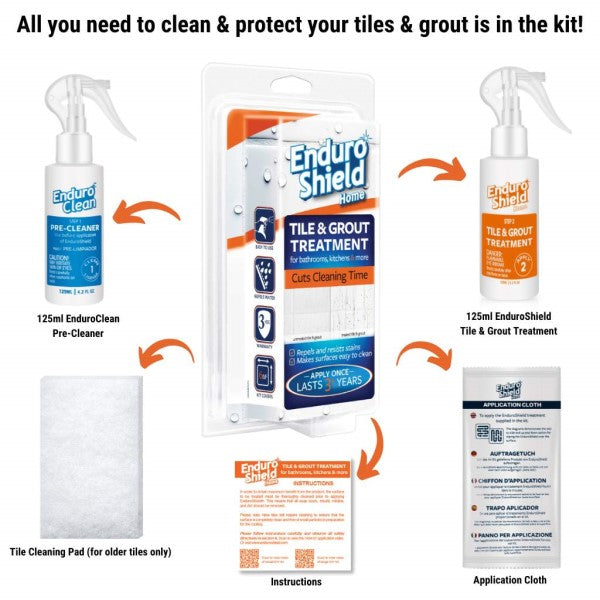 EnduroShield Tile & Grout Treatment - Small 125ml Kit