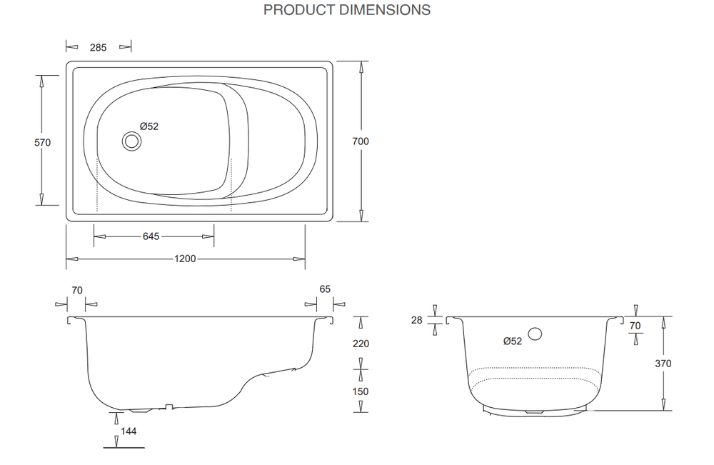 Buy Online Built-In / Inset Baths – Bathware Direct