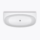 FABF Evelyn Back to Wall Bath, White Gloss 1500mm / 1700mm