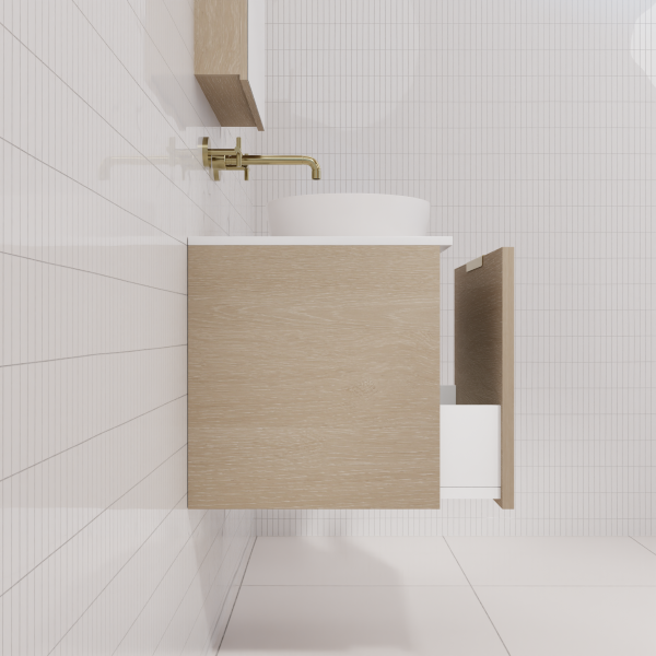 FABF Zoe Vanity 1800mm Vanity, Coastal Oak / Add Top + Basin