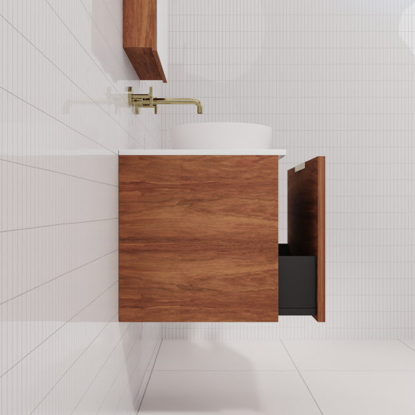 FABF Zoe Timber Veneer Vanity 1800mm Vanity, Tasmanian Blackwood / Add Top + Basin